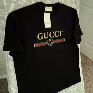 Gucci Black Logo T-Shirt XXL